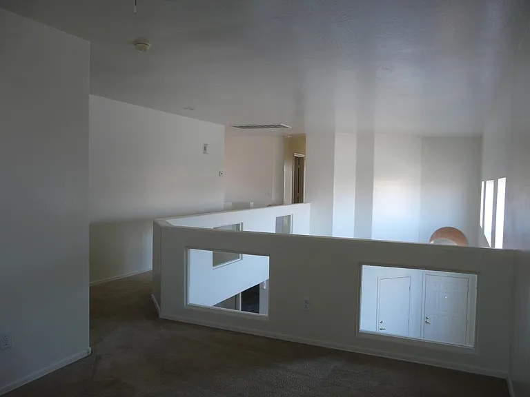 view : from the loft area upstairs east side of the house
walk to the steps area (left) 
laundry room (right) 
2 bedrooms and full bathroom on west side of the house