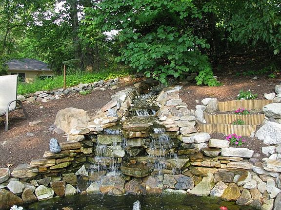 Koi Pond with 10' Waterfall
