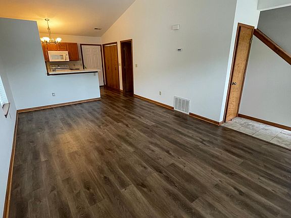 Vaulted ceilings give a spacious fell