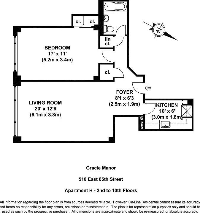 2nd image of 510 E 85th St APT 8