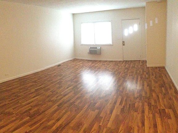 Living room with wood floors