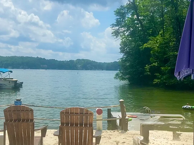 Small beach near our community's private marina.