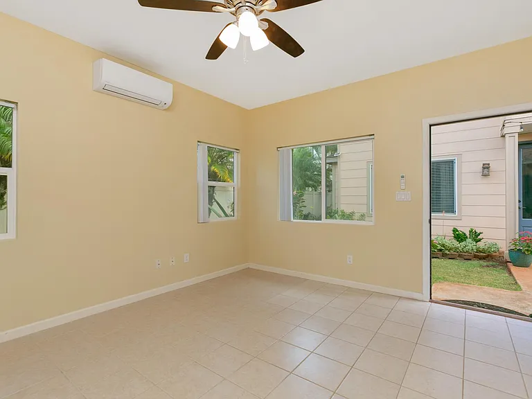 Inside the studio or in-law suite facing the main house.