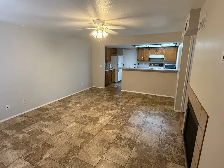 Living room and Kitchen