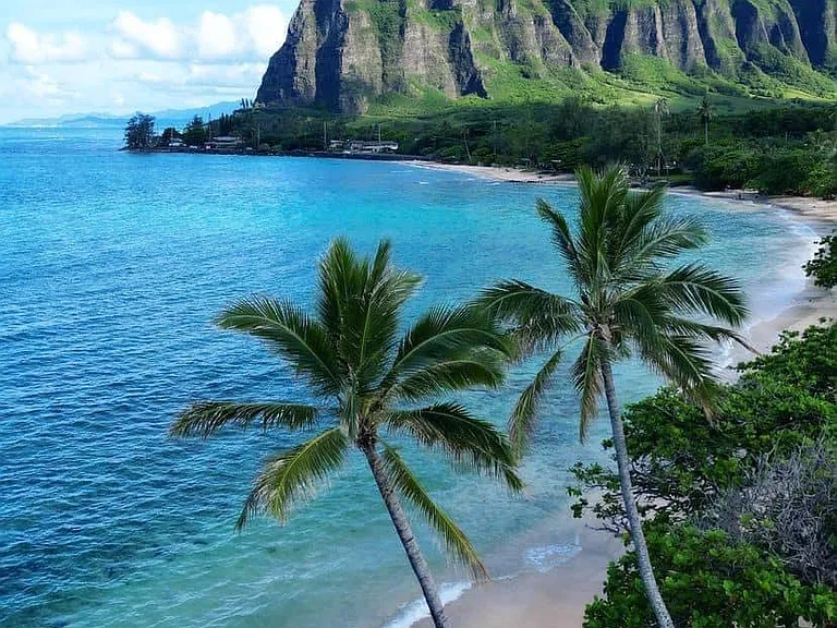 dron view of beach