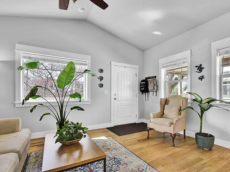 Living Room. Hardwood floors throughout upstairs.