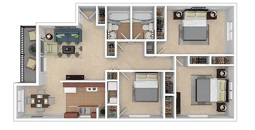 Floor plan 3 Bedroom