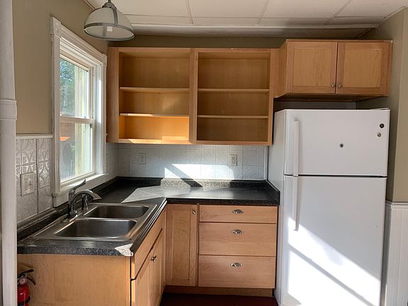 Kitchen with open shelving