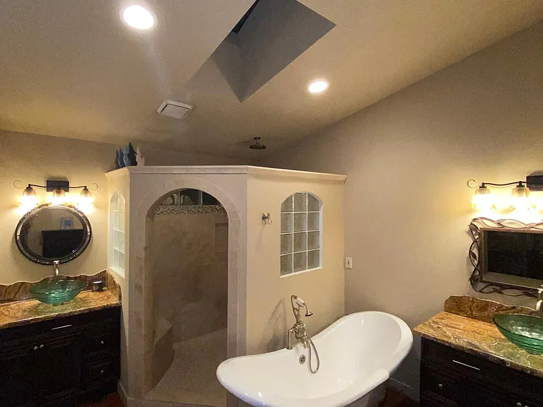Large walk in shower