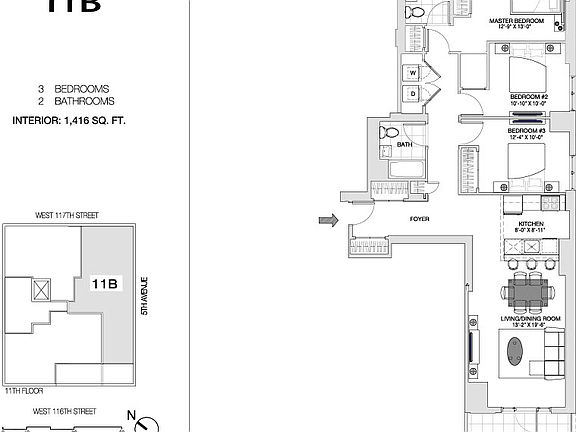 2nd image of 13 W 116th St #11B