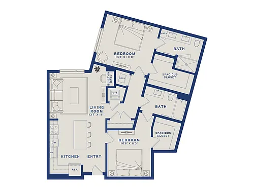 Floor plan B13U