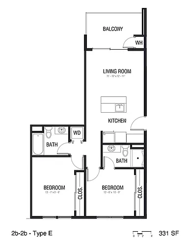 Floor plan 2beds