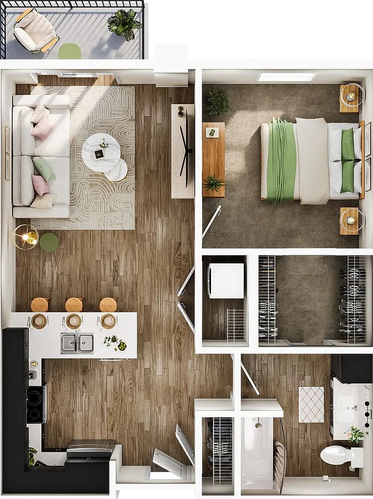 The Eddy - 1 Bedroom / 1 Bathroom — Photo 2