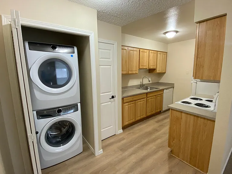 washer dryer in unit