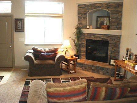 Vaulted Ceilings and stone Fireplace!
