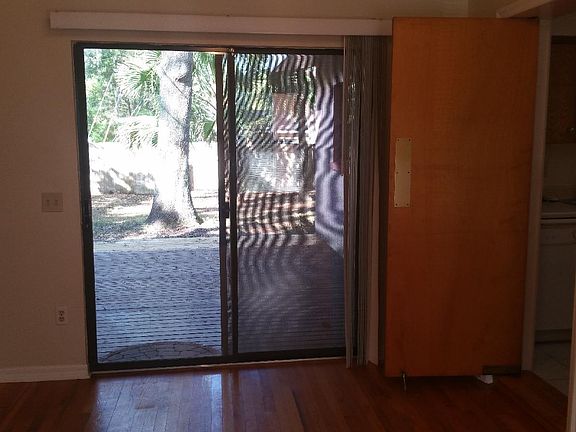 Dining room and back yard