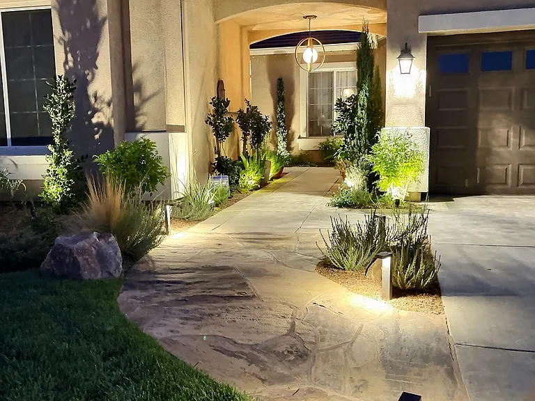 front entry at night