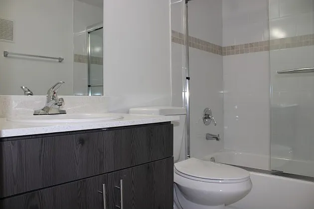 Bathroom with Glass Shower Enclosures