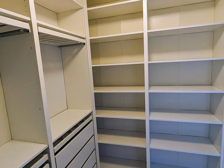 Custom Closets in Master Bedroom