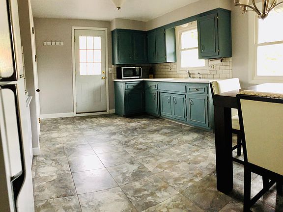 Kitchen and door to patio.