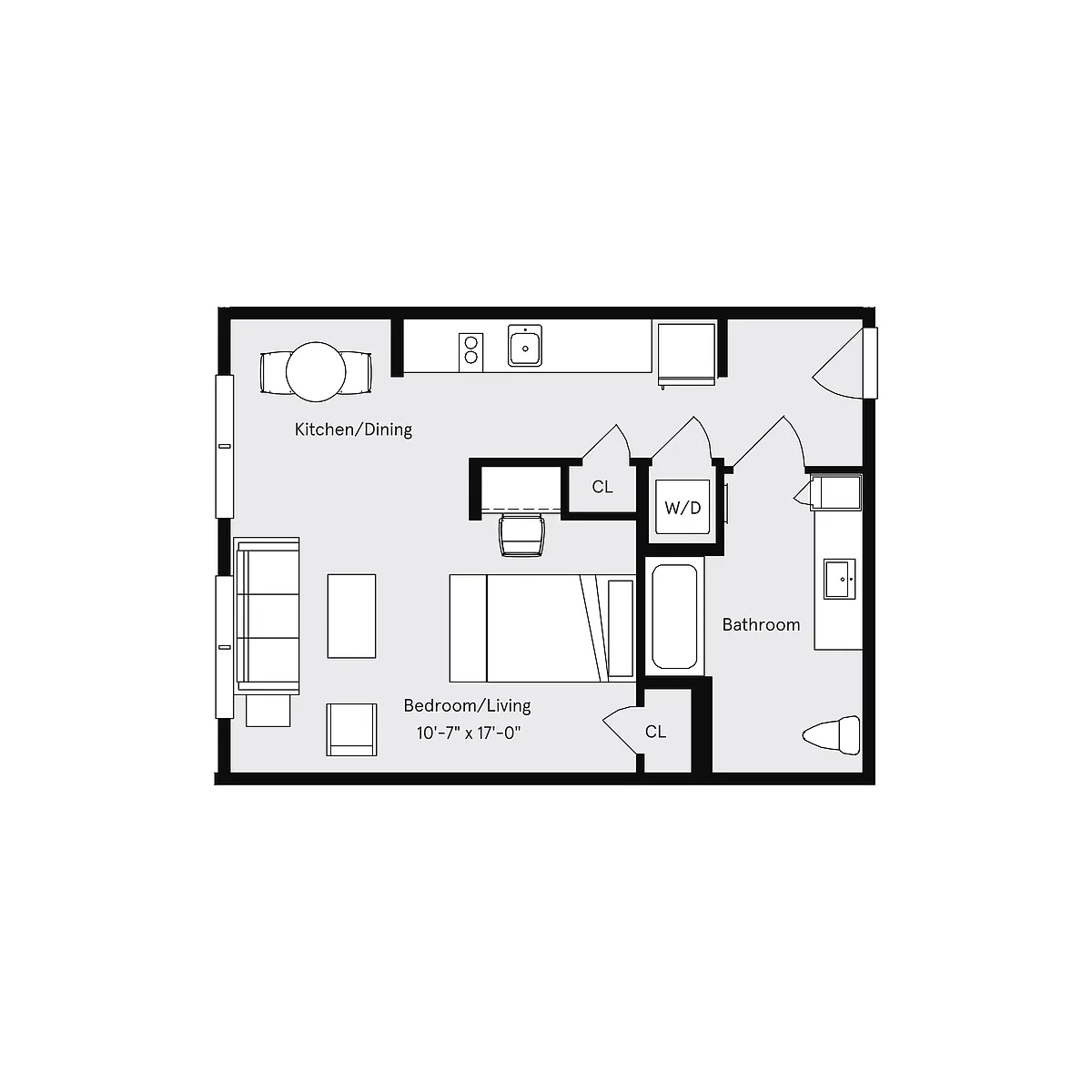 Floor plan Studio H