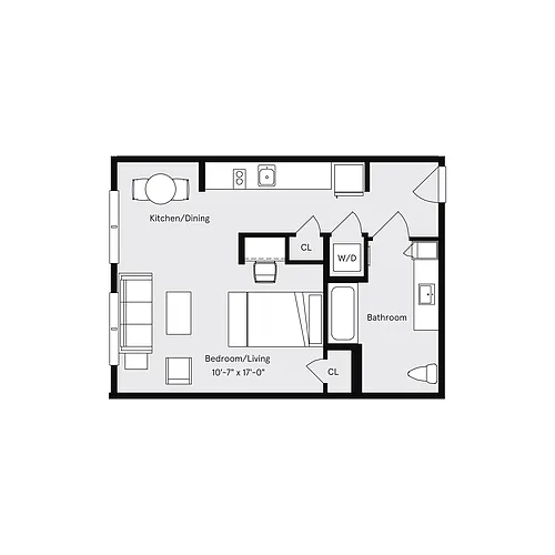 Floor plan Studio H