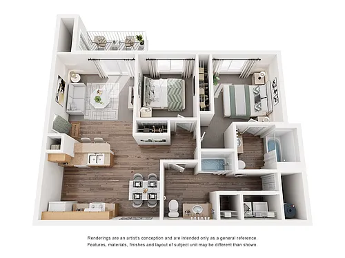 Floor plan 2 Bed 2 Bath Stonecrest