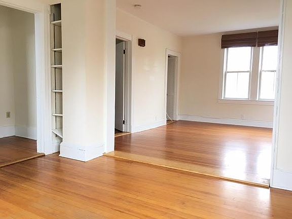 Dining space and living room