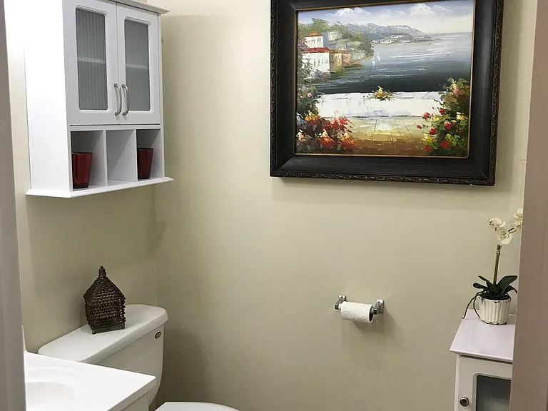 First floor half bath