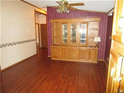 Dining room with built in cabinet
