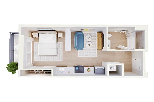 Floor plan A - Studio