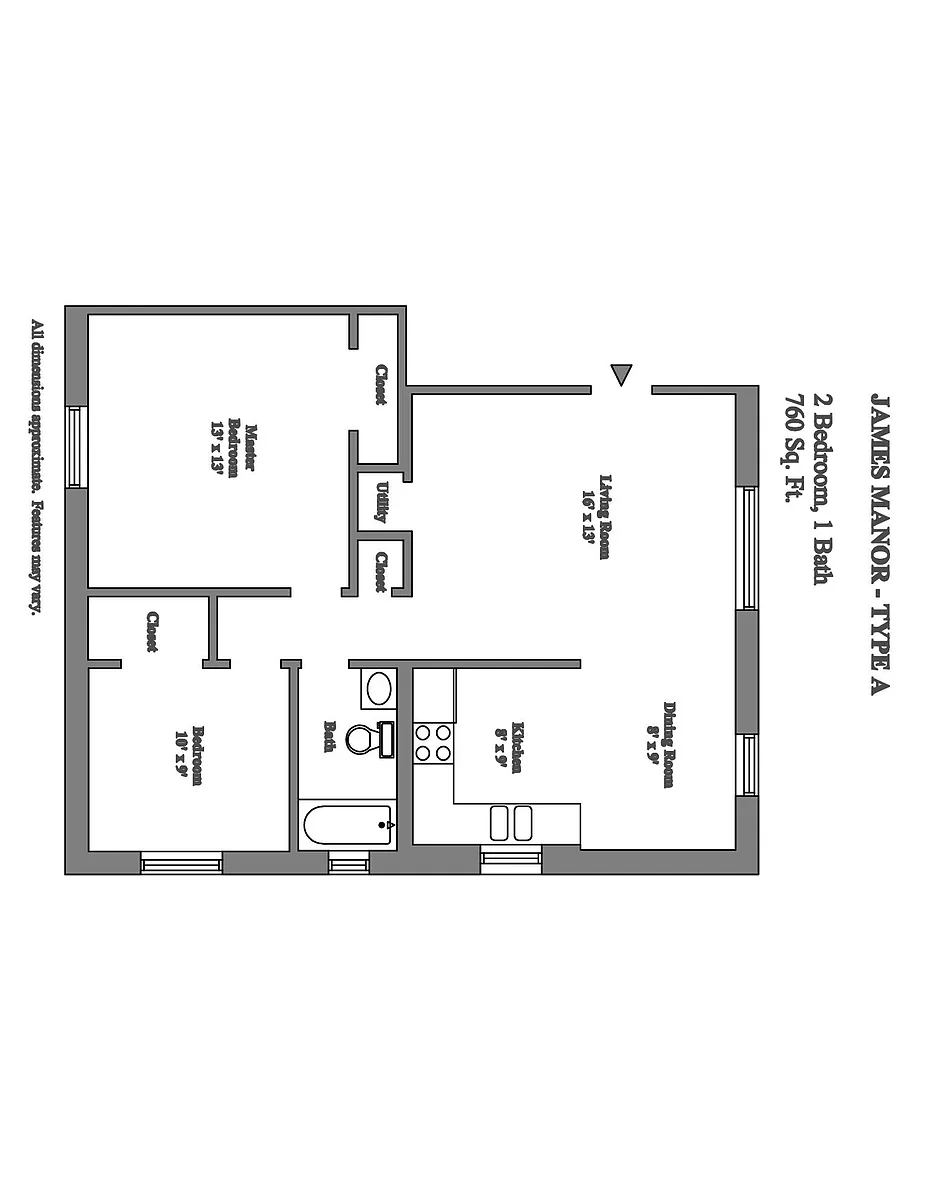 Floor plan 2 Bedroom