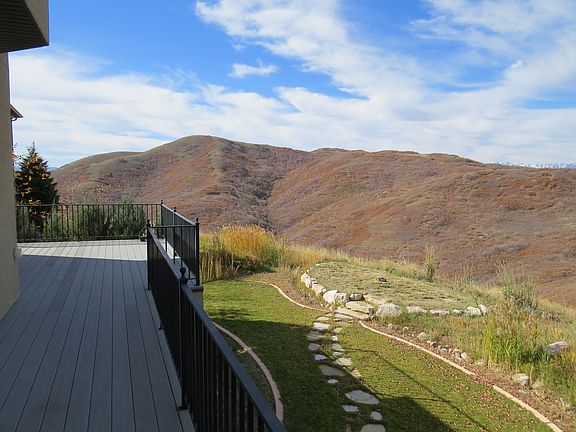 Deck and back yard view