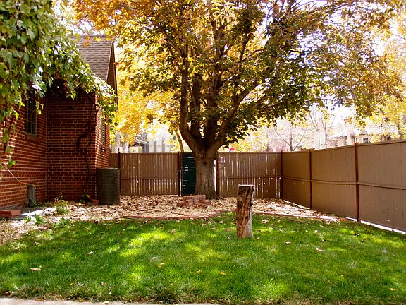 West Side Yard Facing South