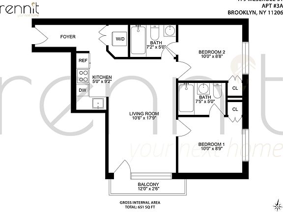2nd image of 197 Humboldt St #2A