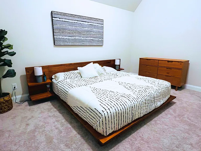 Bedroom 1 (Level 2) with walk-in closet