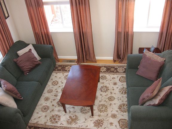 View of the Living Room from the Stairs