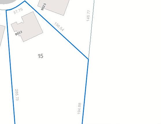 Property Outline = 0.8 Acres