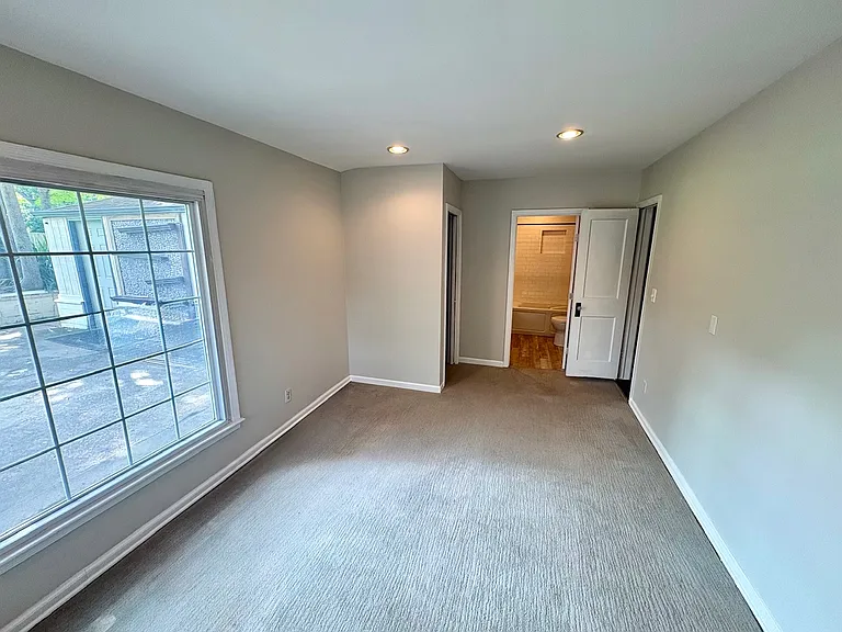 Primary bedroom with bathroom.