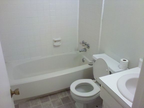 full bath at top of the stairs.