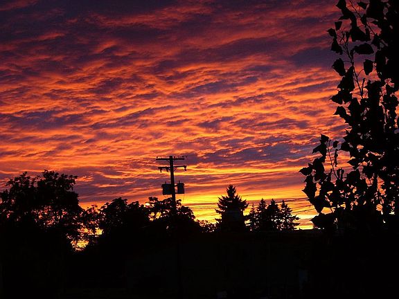 Sunset from the deck