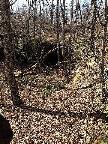 Spring in short cave.