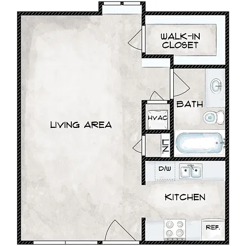 Floor plan Studio
