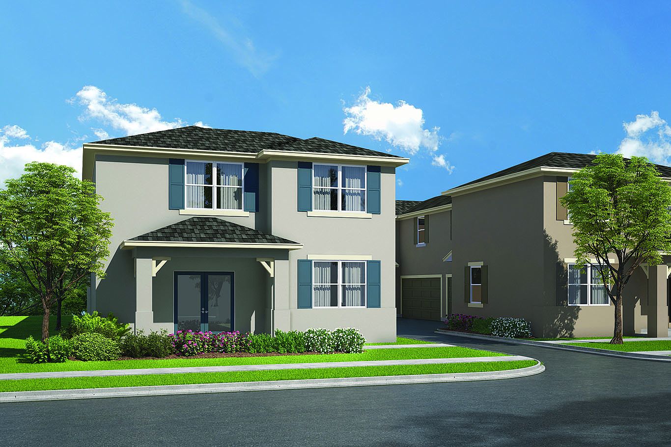 Archer Plan, The Palms at BayModern Townhomes, New Smyrna