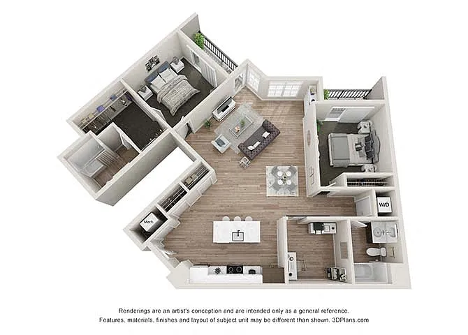 Floor plan B6 Includes Den