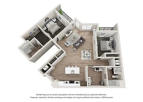 Floor plan B6 Includes Den