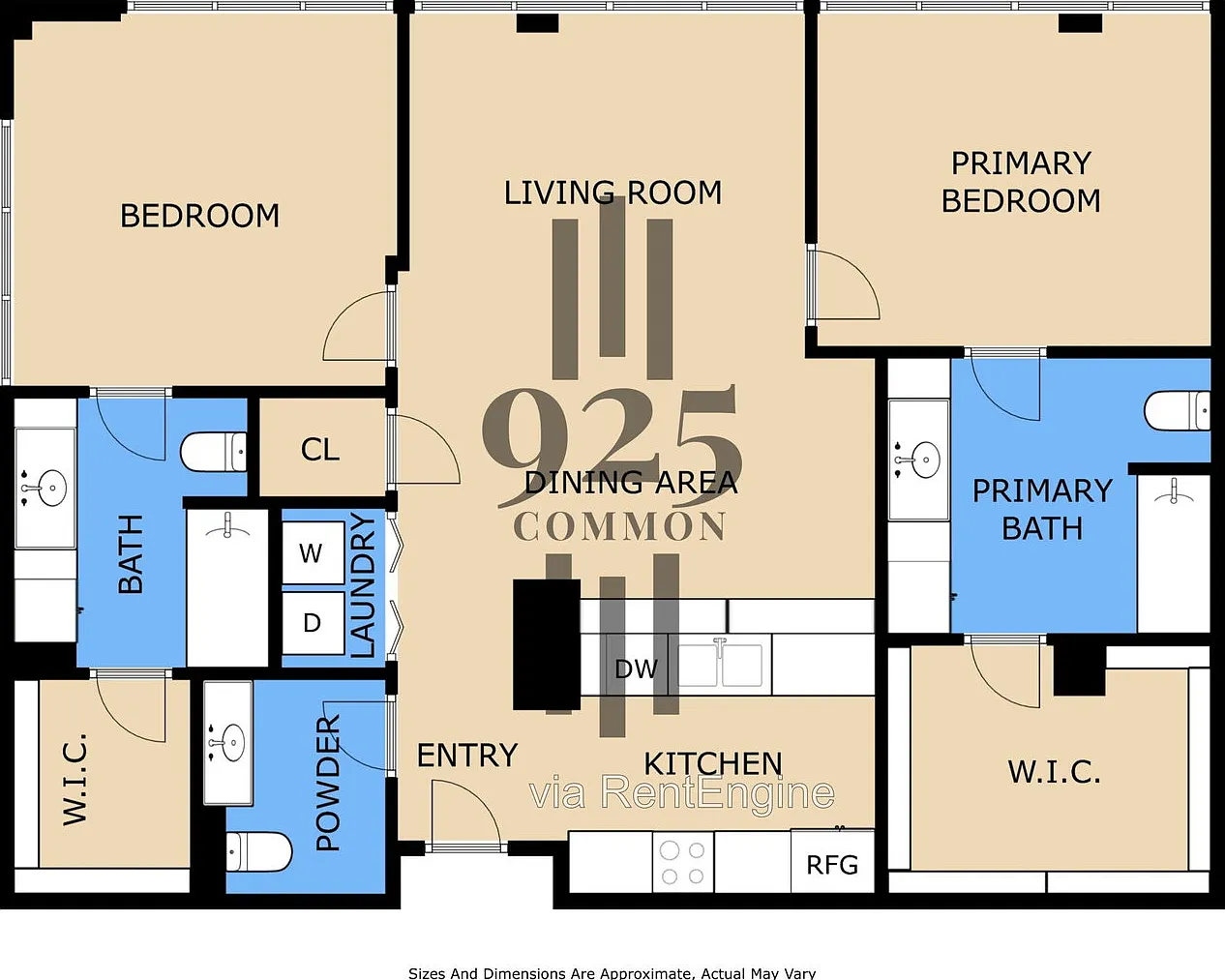 2 bed, 2.5 bath, 1066 sqft, $2,300 — Photo 2