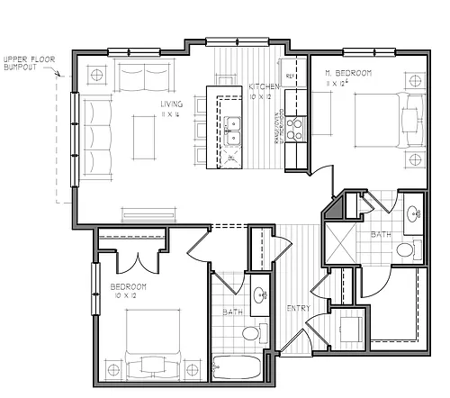 Floor plan 664-E1