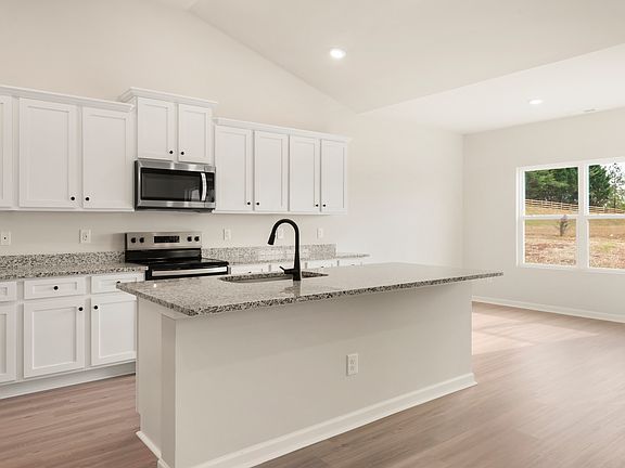 Spacious kitchen island