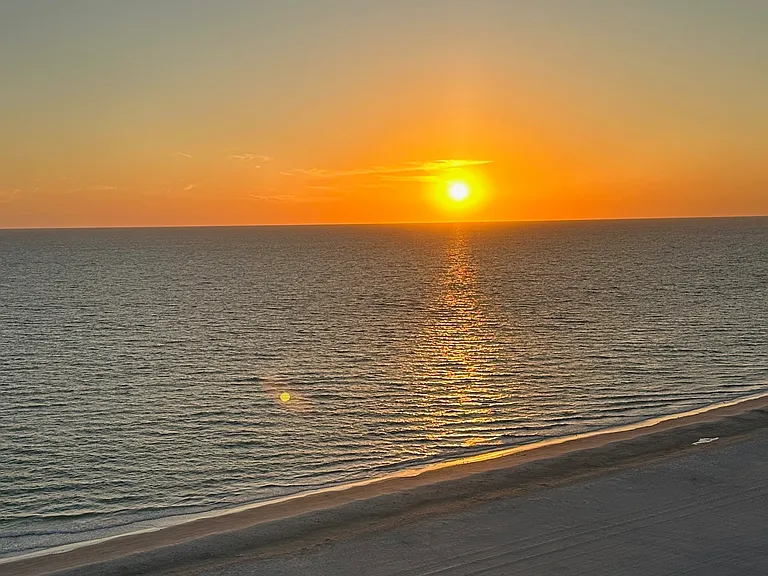 Beautiful sunset over the Gulf